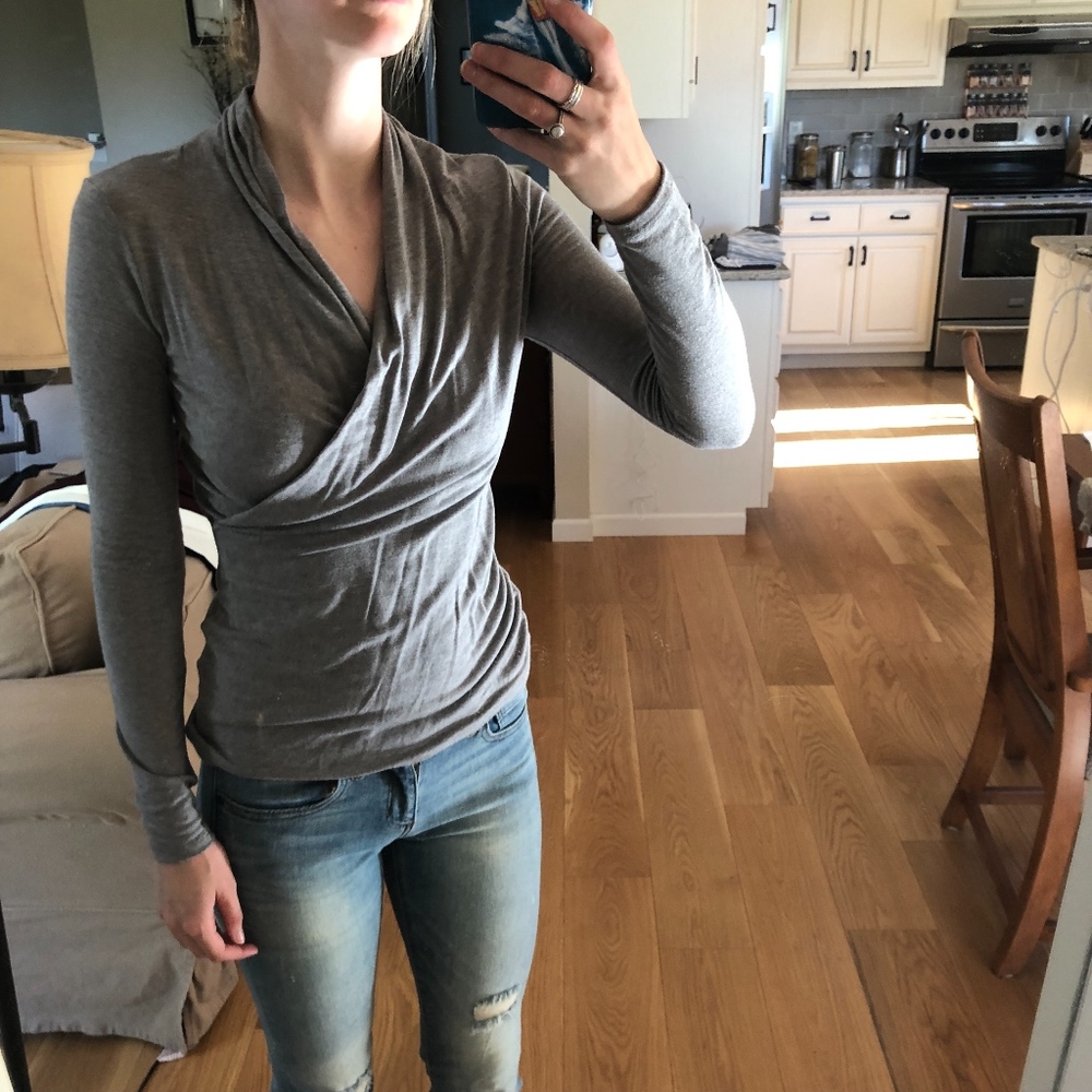 Banana Republic wrap long sleeve